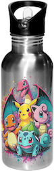 Παγούρι Pokemon 600ml Ασημί Παγούρι Pokemon 600ml Ασημί
