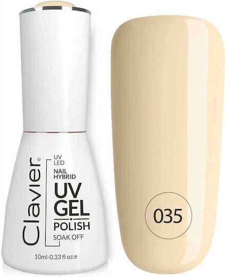 Clavier Halb-permanenter Nagellack 035 Banana Cream 8ml 1Stück