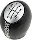 Shift Knob Lever Renault Clio 05-14 Megane 02-16 Scenic 03-15 Trafic 01-15 Dacia Duster 10-17 6 Speeds Black Chrome Gk3221