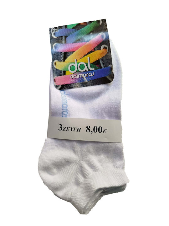 Dal Femei Șosete White 3Pachet