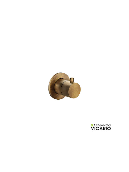 Armando Vicario Built-in Mixer & Diverter Set for Shower Silver