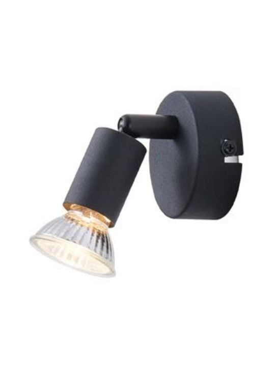 Eurolamp Single Spot in Black Color