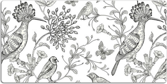 Schreibtischunterlagen Vinyl Druck Alltägliche Nutzung Vogelzeichnungen 90x45 cm