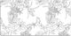 Desk Protector Work Home Black-White Flowers 90...