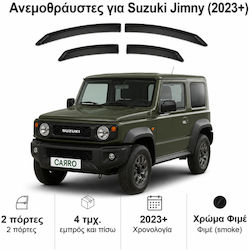 Heko Set Car Windbreakers Front and Back Dark Fime for Suzuki Jimny 2023+ 4 Pieces Heko Set Car Windbreakers Front and Back Dark Fime for Suzuki Jimny 2023+ 4 Pieces