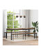Dining Room Bench with Wooden Surface Gray 200x35x45cm