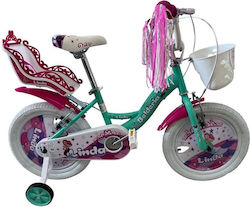 Belderia Linda 12" Kids' City Bicycle Turquoise