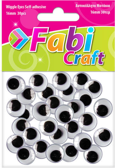 Fabi Self-Adhesive Eyes 16mm 30 Pieces
