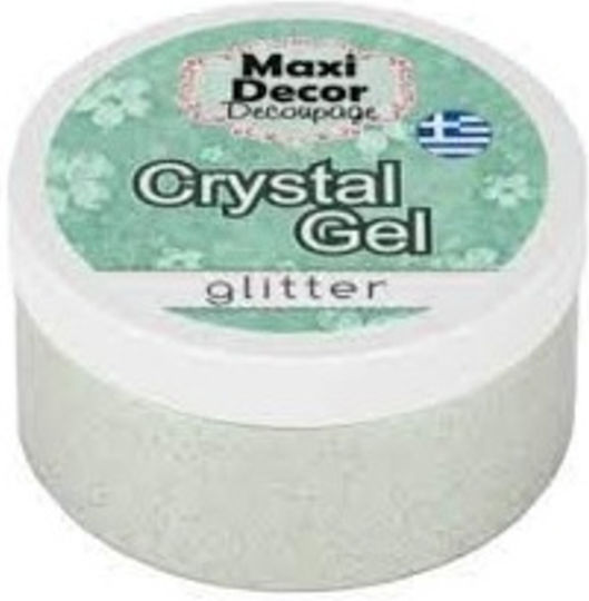 Crystal Gel 100ml Maxi Decor Χωρίς Στρας Glitter
