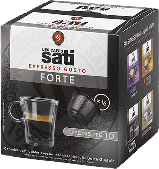 Sati Cafe Κάψουλες Espresso Συμβατές με Μηχανή Dolce Gusto 16caps