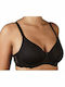 Bra without Padding Underwire Black