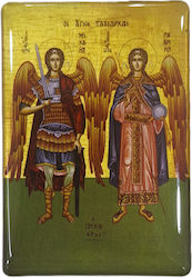 Enamel Magnet Saint Archangels Height 8cm Width 5.5cm