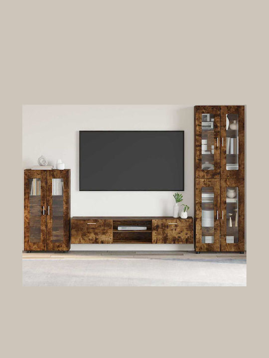 Unitate TV pentru sufragerie Smoked Oak L55.5xA...