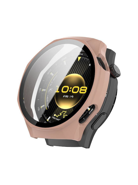 Πλαστική Θήκη με Τζαμάκι σε Ροζ χρώμα για Huawei Watch GT 6 Pro