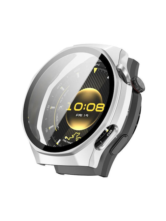 Πλαστική Θήκη με Τζαμάκι σε Ασημί χρώμα για Huawei Watch GT 6 Pro Πλαστική Θήκη με Τζαμάκι σε Ασημί χρώμα για Huawei Watch GT 6 Pro