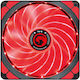 Marvo Gehäuselüfter 140mm (200rpm / 55cfm) mit Roter LED-Farbe Rot