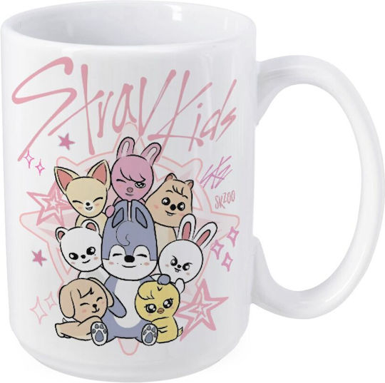 Koupakoupa Stray Kids Pink Mug Ceramic Pink 450ml