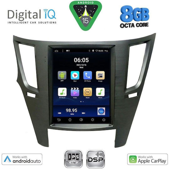 Digital IQ Car Audio System for Subaru Legacy / Outback 2009-2014 (Bluetooth/USB/WiFi/GPS/Apple-Carplay/Android-Auto) with Touch Screen 4.1"