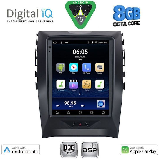 Digital IQ Ηχοσύστημα Αυτοκινήτου για Ford Edge 2015-2023 (Bluetooth/USB/AUX/WiFi/GPS/Apple-Carplay/Android-Auto) με Οθόνη Αφής 9.7"