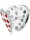 Daskalakis Heart Charm in Silver
