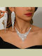 Set with Necklace & Earrings Gold Plated