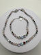 Elemar Set with Necklace & Bracelet from Steel with Stones