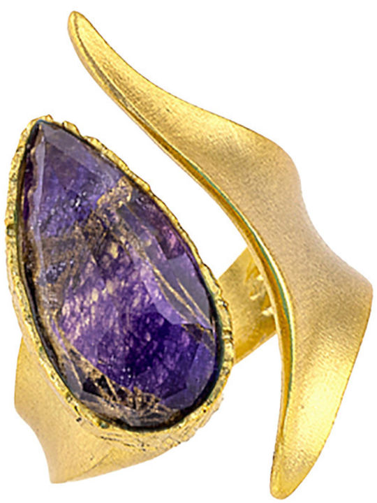 Ano Ring made of Silver Gold Plated