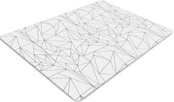 Tulup Bürostuhlunterlagen Einfach Dreiecke 140x100 cm