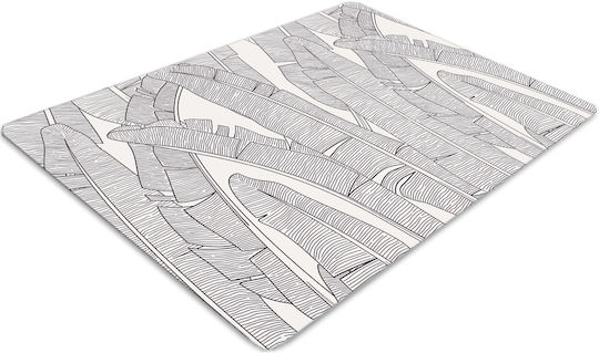 Robustes Bürostuhlunterlagen Bodenmatte Stühle Blätter Bananenpflanze 120x90 cm