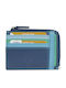 Leather Women's Wallet Classic Blue