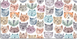 Decorative Desk Pad Non-Slip Base Cat Watercolo...