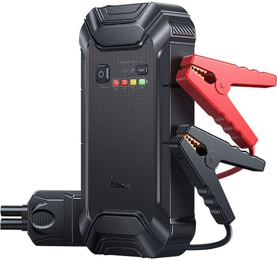 Baseus PrimeTrip VJ1 Преносим Стартер за Батерия на Автомобил и Мотоциклет 12000mAh с USB / Фенер 12V