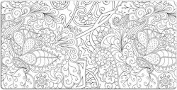 Modern Abstract Pattern Desk Surface Protector ...