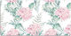 Gaming Desk Pad Keyboard Mouse Soft Pink Flower...
