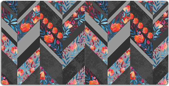 Desk Pad Keyboard & Mouse Flowers Diamond 120x60 Cm