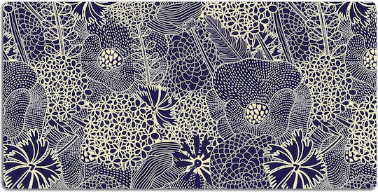 Protecție Pentru Suprafața Biroului Model Modern Cu Design Albastru 100x50 Cm