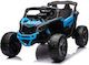 Can Am Maverick Doppelsitzer mit Fernbedienung Lizenziert 12 Volt Blau für 3+ Jahre