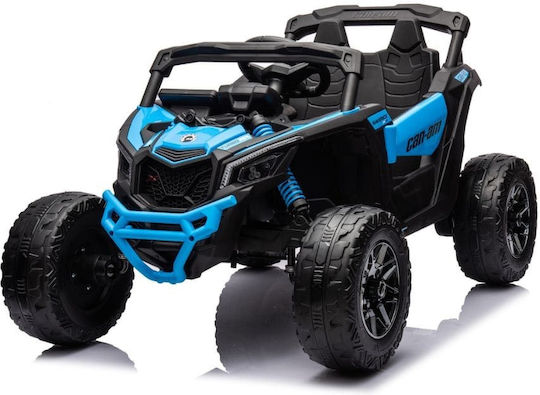 Can Am Maverick Doppelsitzer mit Fernbedienung Lizenziert 12 Volt Blau für 3+ Jahre