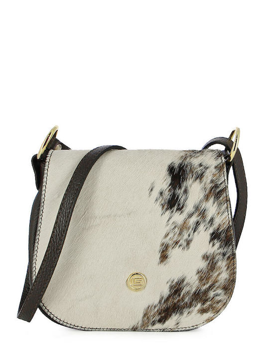 Guy Laroche Brown Leather Women's Flap Bag Cow