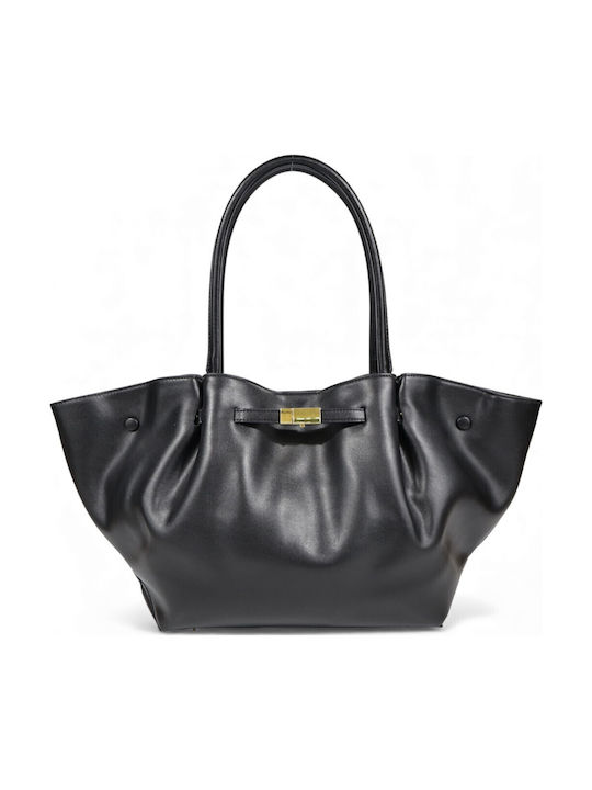 Leather Women's Tote Bag Black