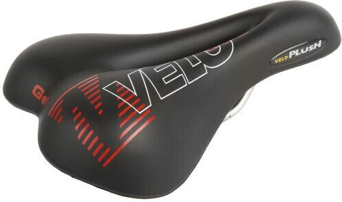 Velo Plush Σέλα Ποδηλάτου Μαύρη με Gel