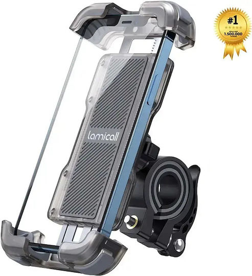 Lamicall Bp03 Mobile Phone Holder Handlebar Bicycle Reinforced Arm Black Transparent