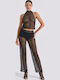 Milena by Paris Damen Hosen Strand Black