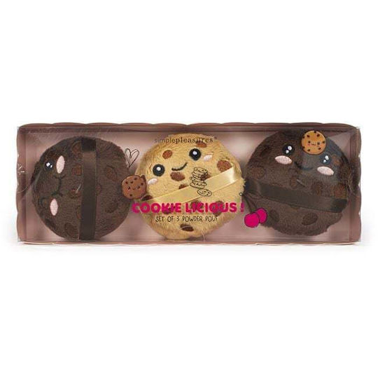 Tri-Coastal Design Make Up Brushes & Sponges Set for Powder Cookies 3 Pieces