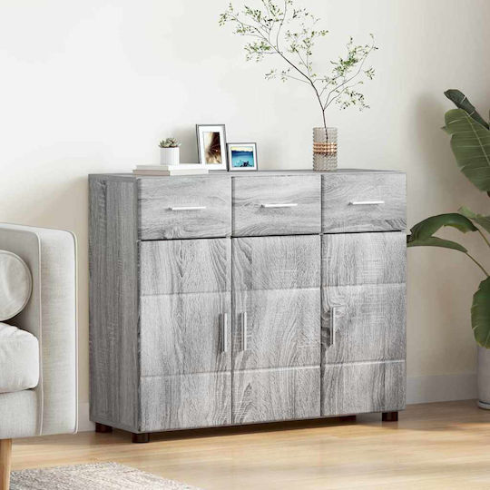 Living Room TV Unit Gray Sonoma L88.5xW30.5xH73cm