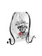 Koupakoupa I Don't Like Morning People Gym Backpack White