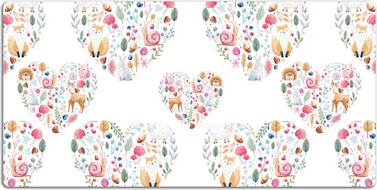 Tulup Schreibtischunterlagen Raum Studium Das Herz des Fuchses des Kaninchens 120x60 cm