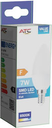 ATC LED 7W E14 Kühles Weiß