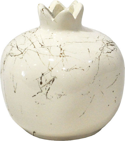 Tabletop Lucky Charm Pomegranate Gold Ceramic 9x10cm 1pcs