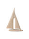 Marhome Tabletop Lucky Charm Boat Beige Ceramic 19x28.5cm 1pcs